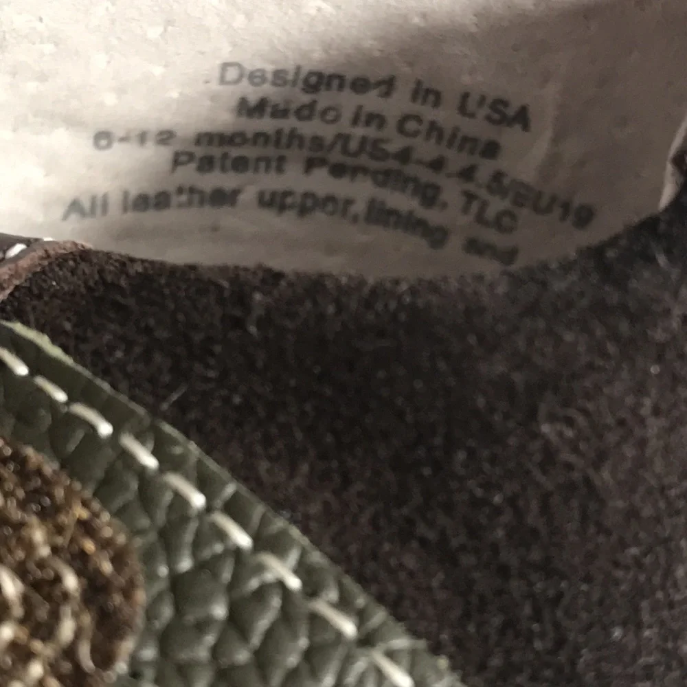 Pediped Brand Baby Shoes Moccasins Brown Leather Upper, Lining & Soles Sz 6-12 M